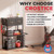 Crostice Home Gym Storage Rack, Adjustable 4-Tier with Extra Drawer