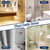 uxcell Shower Drain Hair Catcher, 3.7 inch Stainless Steel Square Floor Drain Cover Anti-Clogging Protection Cover Replacement for Furniture Repair Bathroom Kitchen