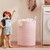 MOJOSCEND 80L Extra Large Pink Hamper Laundry Basket