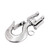 SHENGHUISS Clevis Slip Hook 304 Stainless Steel with Safety Latch, 2200 Lbs Swivel Lifting Hoisting Chain Hooks for Rigging Crane Towing Winch Wrecker ATV Trailer