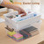 Citylife 17 QT Clear Craft Organizers and Storage Box with Handled Tray