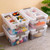 Citylife 17 QT Clear Craft Organizers and Storage Box with Handled Tray