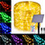 Solar Rope Lights Outdoor Waterproof 66Ft LED String Light with Remote