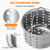 Deep Sink Strainer Basket – Fits Standard 3-1/2" Kitchen Drains – Stainless Steel Removable Strainer with 30 Disposable Mesh Bags – Makes Cleaning Food Debris Quick & Easy