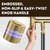 304 Stainless Steel 4" RV Outdoor Shower Valve Kit,Lead-Free Explosion-Proof Camper Shower Faucet,2-Way Quick Connect Diverter with Filter for Trailer Exterior,Brushed Gold,RVF01-BG