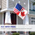 Anley Fly Breeze 3x5 Feet America Canada Friendship Flag - Vivid Color and Fade Proof - Canvas Header and Double Stitched - Friendship Forever US CA Flag with Brass Grommets 3 X 5 Ft