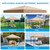 10x10 Gazebo Canopy Replacement Top, 300D High-Density Waterproof Single Layer Gazebo Cover with Heavy Duty Sun Shade Canopy, Folded UV Blocking Canopy Roof for Outdoor Patio Garden Tent Top (Khaki)