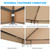 10x10 Gazebo Canopy Replacement Top, 300D High-Density Waterproof Single Layer Gazebo Cover with Heavy Duty Sun Shade Canopy, Folded UV Blocking Canopy Roof for Outdoor Patio Garden Tent Top (Khaki)