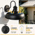 RIIGOOG Solar Barn Lights for Outside, Dusk to Dawn Gooseneck Wall Sconces