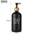 500ml 16.9oz Black Glass Soap Dispenser with Bamboo Pump Refillable Bathroom Hand Soap Dispenser Dish Soap Bottle Luxury Kitchen Bath Decor