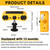 Qualirey Solar Outdoor Motion Sensor Dog Barking Alarm for Yard,4 Pack
