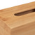 Relaxdays Decorative Rustic Bamboo Tissue Box 7.5 x 24 x 12 cm with Removable Bottom Natural Wooden Rectangular Tissue Holder for Standard Tissue Paper and Wipes Boxes