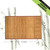 ANDSTAR Bamboo Placemats Set of 8, 17.7x11.8 Inch with Brown Fabric Border - Non-Slip & Heat Resistant, Stain-Resistant Japanese Style Table Mats for Dining Room, Kitchen Decor（Coffee）