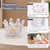 2 Pieces Clear Glass Crown Ring Holder Jewelry Dish, Decorative Trinket Tray, Women Vanity Jewelry Plate Tray, Ring Bowl for Earrings Necklaces Bracelet Keys Decor (Clear)