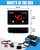 JJCOCO Turbo Boost/Vacuum Gauge Kit -28 in.Hg 40 PSI LED Digital Display 12V Boost Meter with Sensor for Car Boat Motorcycle ATV Universal