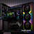 Jungle Leopard PF 360 CPU Water AIO Cooler Liquid Cooling|5.5-inch LCD Magnetic Screen|360mm ARGB Infinity Mirror 2000RPM PWM Fan|Lower Noise ≤30DBA|for Intel LGA1851/1700/1200/115X AMD AM4/AM5-White