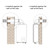 MIZUDO 3"OD Vent Pipe Kit for Tankless Water Heater Gas,304 Stainless Steel