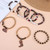 Matwsec 7 Pcs Cowgirl Beaded Bracelets for Women Girls, Stackable Western Bracelets with Cowgirl Hat Boot Accessories, Y2K Boho Summer Beach Jewelry Accessories, Cowgirl Stuff Gifts (Brown)