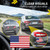 American Flag Car Magnet 3x5 inches, 2 Pack - USA Patriotic Flag Vinyl Magnet for Car Truck SUV, Mailboxes, or Any Other Magnetic Surfacet