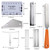 Aiofaervy Guitar Luthier Tool Set,Including Fret Crowning File,Guitar Radius Gauge,String Action Ruler Gauge,Blades Feeler Gauge,Needle File,Fingerboard Guards for Guitar and Bass Setup