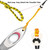 Heavy Duty Tow Rope for Tubing, Towable Tubes Performance Harness Rope, Watersports line, 60ft for 1-6 Riders