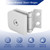 Glass Shower Door Hinge, Aluminum Silver Door Mount Hinge Fits 1/4 Inch Framed-Glass Shower Doors, Residential Use Shower Doors Hardware Replacement Part - 1Pcs