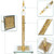 Crystal Paper Towel Holder Countertop, Gold Paper Towel Stand Non Slip Filled Paper Towel Roll Holder with Weighted Base & Suction Cups for Kitchen Bathroom Tabletop