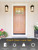 EHOMEWARE Front Door Handle with Deadbolt Set, Keyed Entry Door Lock