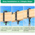 SELEWARE Heavy Duty Swing Hangers, Swing Set Accessories for 4x6 Wood Beam