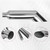 FGJQEFG 5 Inch Inlet 7 Inch Outlet Polished Stainless Steel Miter Angle Cut Diesel Smoker Exhaust Stack Tip Diesel Exhaust Tip(Stack Smokers 5" ID Inlet 36" Long)