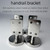 4pcs Adjustable 304 Stainless Steel Handrail Bracket, Hand Railing Brackets for Indoor & Outdoor Stairs，Ground-Type Upright Column Support Bracket，Wall Handrail Mounted Banister Hardware (I-Type, 4)