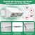 Microwave Wall Vent Cap for Microwave Vent Range Hood Exterior Exhaust Flapper Vent,for 3-1/4" x 10" Duct Wall Exhaust Vent Kit Vent Hood Wall Cap,White