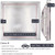 MASSLUNT Invisible 201 Stainless Steel Manhole Cover and Frame 24x24 In