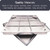 MASSLUNT Invisible 201 Stainless Steel Manhole Cover and Frame 24x24 In