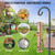 Surprizo Shepherd Hook for Outdoor, Heavy Duty Bird Feeder Pole with 5 Prong Base, Adjustable Height Bird Feeder Stand Ideal for Hanging Bird Feeders, Plant, and Garden Decorations