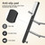 Frameless Glass Door Shower Towel Rack, Double Bar, 8 Hooks, Silver Steel
