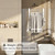 Frameless Glass Door Shower Towel Rack, Double Bar, 8 Hooks, Silver Steel