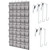 GORILLA GRIP Over the Door Shoe Organizer, 35 Large Breathable Mesh Pockets, Space Saving Hanging Storage Holder, 5 Hook Closet Rack Hanger, Hangs on Closets for Shoes, Accessories 68.5H x 24.5W Grey