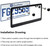2 Pcs License Plate Frame for Retired US Air Force Black Matte Aluminum USAF Car Plate Cover Holders with Screw Caps