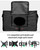 LBCASA American Flag Outdoor TV Cover 70 to 75 Inch Weatherproof, Camouflage Black Stripes 600D Oxford TV Covers with Zipper, Vintage US Flag Outside Flat TV Screen Protector Size 68"W x 42"H x 4.5"D