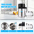 DC House Distilled Water Machine 1 Gallon, Stainless Steel Water Distiller for Home Countertop 110V 750W Purifier for Humidifier Office CPAP with Smart Switch, Glass Pot
