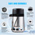 DC House Distilled Water Machine 1 Gallon, Stainless Steel Water Distiller for Home Countertop 110V 750W Purifier for Humidifier Office CPAP with Smart Switch, Glass Pot