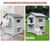 Rockever Plastic Insulated Outdoor Cat House with Escape Door