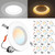 Ensenior 12 Pack 5/6 Inch 5CCT LED Recessed Lighting with Night Light
