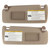 PEVAST Left&Right Side Sun Visor Replacement for 4RUNNER Toyota 2010 2011 2012 2013 2014 2015 2016 2017 2018 2019 2020 2021 2022 2023 Sunvisor Replaces 74320-35A91-E1,74310-35B01-E1 (Beige)