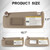 PEVAST Left&Right Side Sun Visor Replacement for 4RUNNER Toyota 2010 2011 2012 2013 2014 2015 2016 2017 2018 2019 2020 2021 2022 2023 Sunvisor Replaces 74320-35A91-E1,74310-35B01-E1 (Beige)