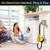 NEMA 5-15P to NEMA 14-30R Dryer Adapter Cord, 1FT 3-Prong Household Plug to 4-Prong Dryer Outlet Converter, 10AWG Heavy Duty STW Extension Cable, ETL Listed, Heat-Resistant for 120V Power (Yellow)