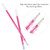 Ejoyous Heat Erasable Pen for Fabric Refills, 100Pcs High Temperature Disappearing Pen Fabric Markers Marking Pens for Tailors DIY Sewing Quilting Dressmaking, Red
