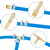 WYNNsky 84PCS Brass Hose Barb Fittings, Air Hose Repair Kit, 1/8’’ 3/16’’ 1/4’’ 5/16’’ 3/8’’ 1/2’’ Barb Splicer, Tee, Barb to MNPT Threads