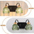 CmnVmn Vintage Gold Bathroom Light Fixtures, 2 Light Green Tulip Crystal